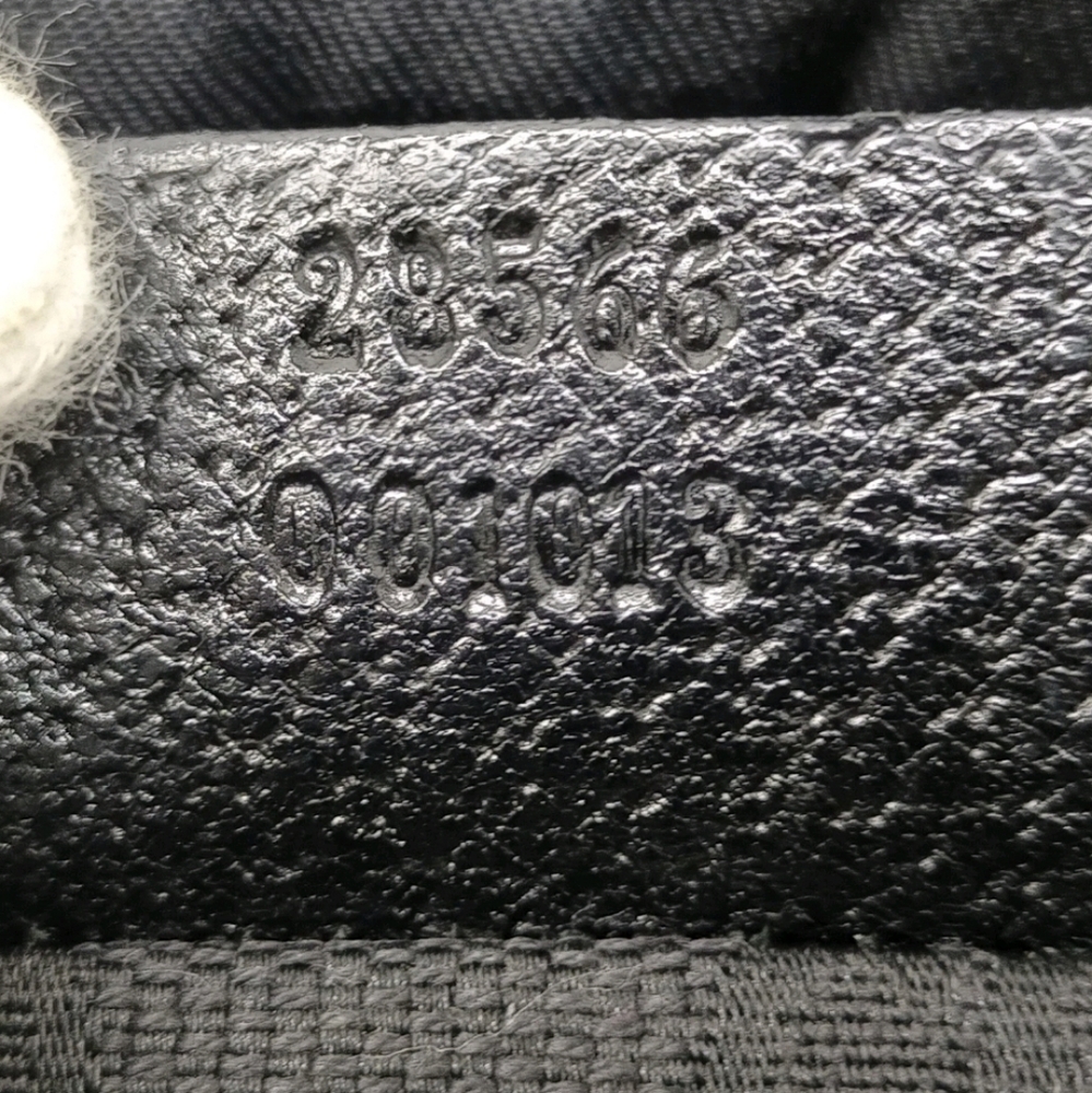 Gucci Black GG Monogram W/ Silver Hardware Waist/Bum Unisex Bag (EUC)COA✨️🖤🩶✨️ - Picture 8 of 9